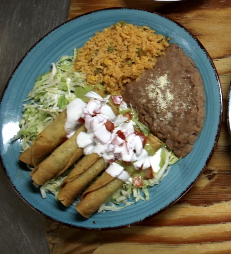 Combination plate at Taco Boy — Anaheim, California