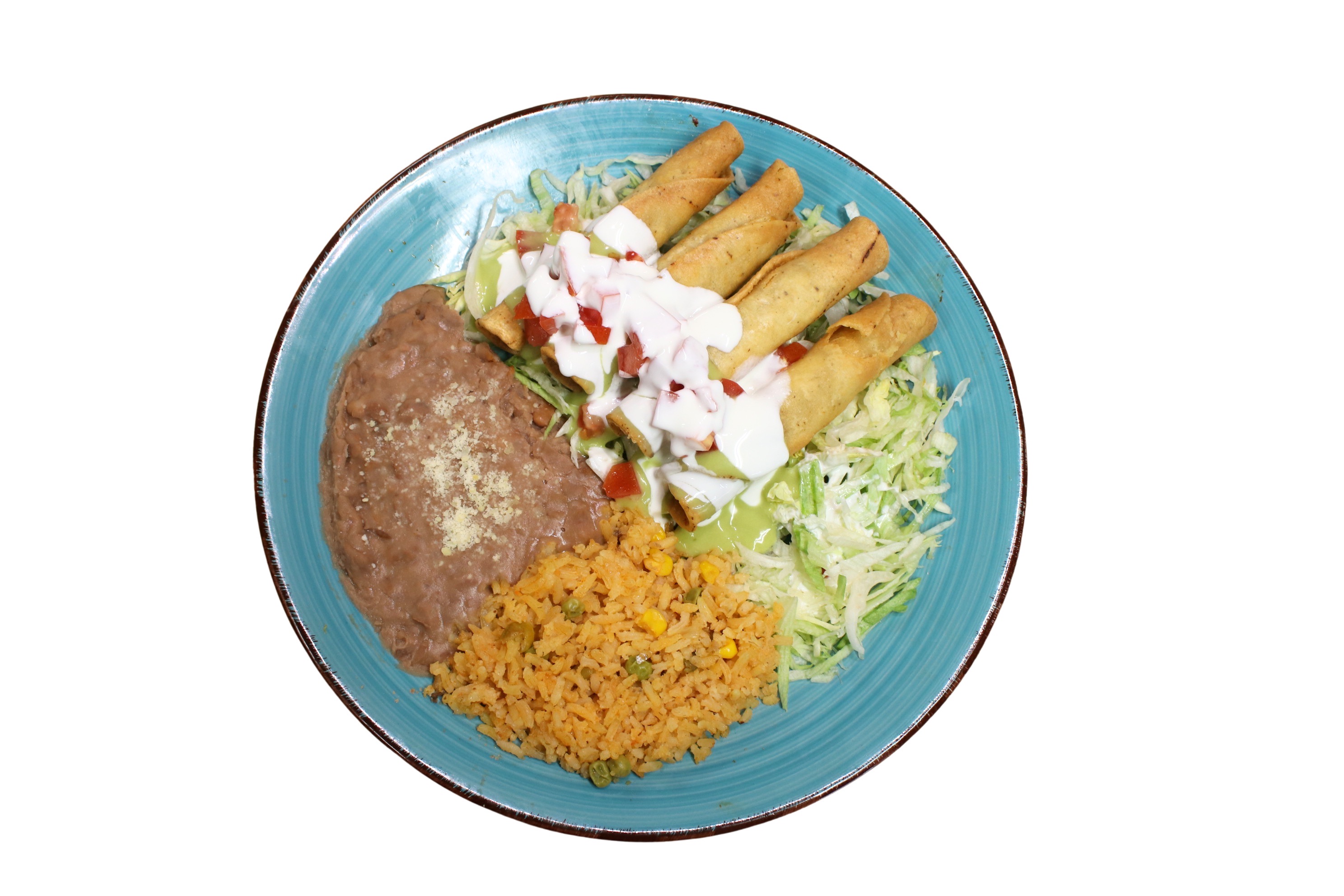 Combination plate at Taco Boy — Anaheim, California